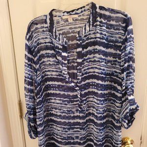 Sheer Long Sleeve Tunic